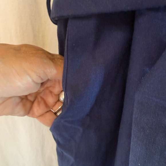 Monteau Elegant Blue Belted Jumpsuit - Picture 6 of 8